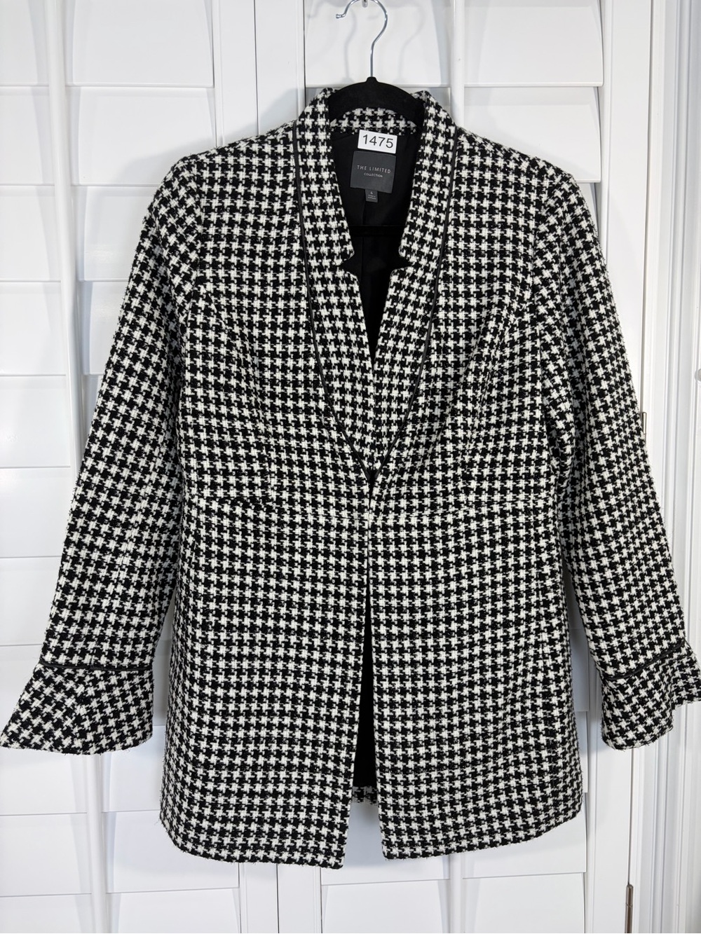 The Limited B&W Houndstooth Blazer (6)